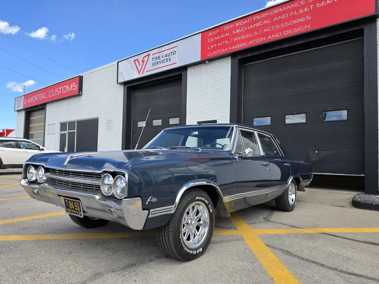1965 Olds F-85 custom build at E-MORTAL CUSTOMS
