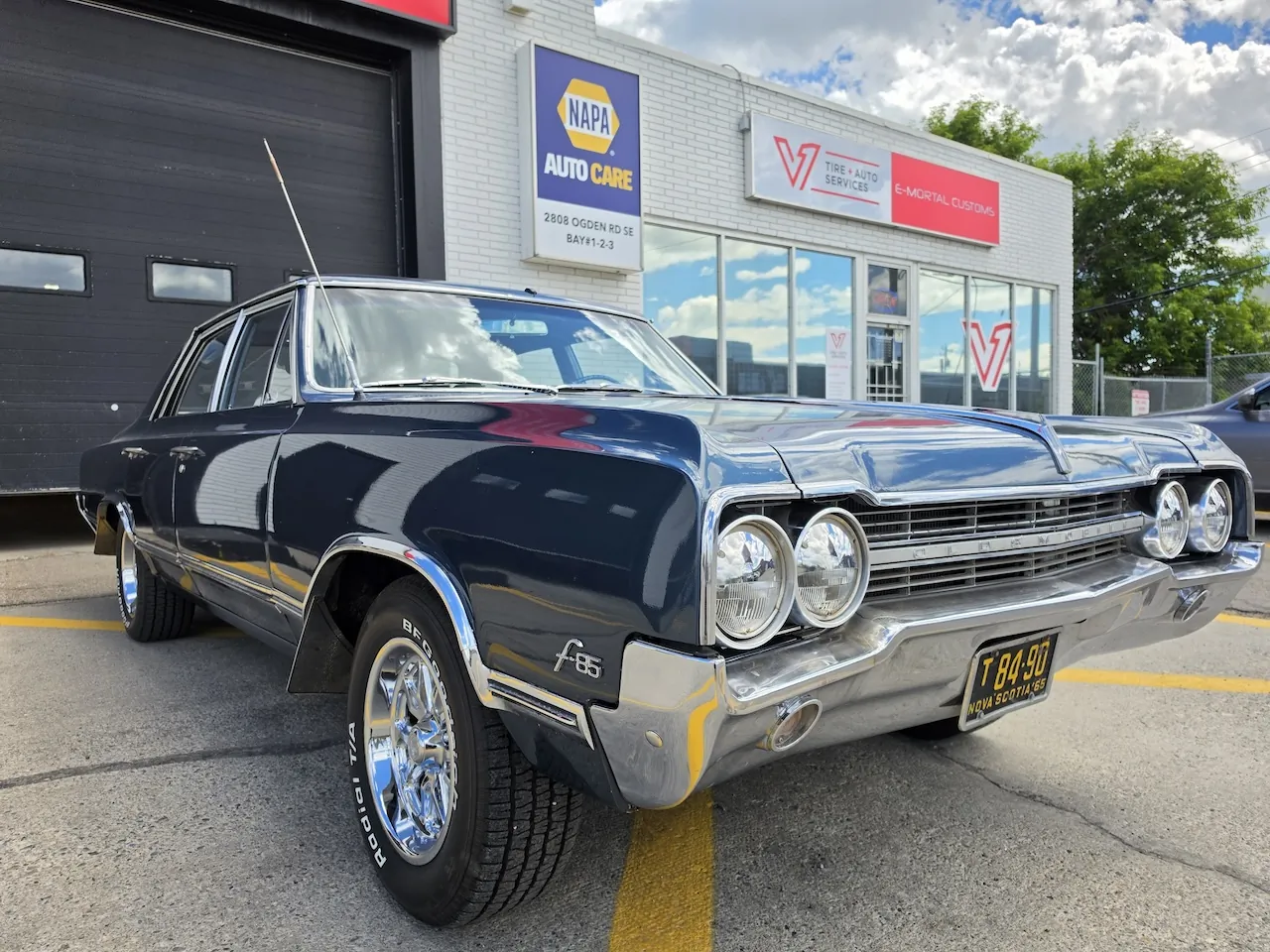 1965 Olds F-85 custom build at E-MORTAL CUSTOMS