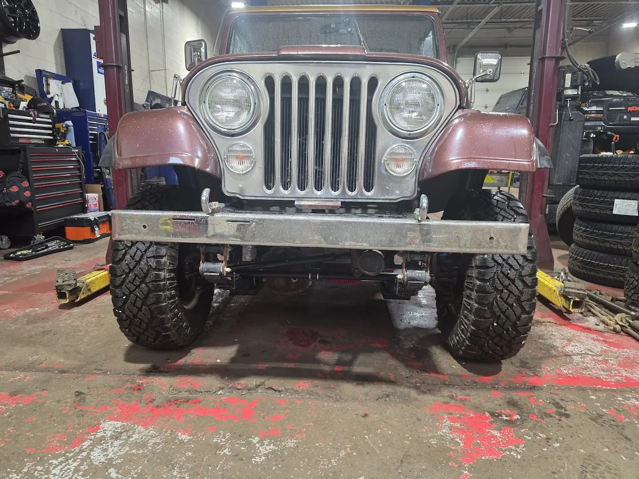 1981 CJ8 Scrambler Wide Track Axles custom build at E-MORTAL CUSTOMS