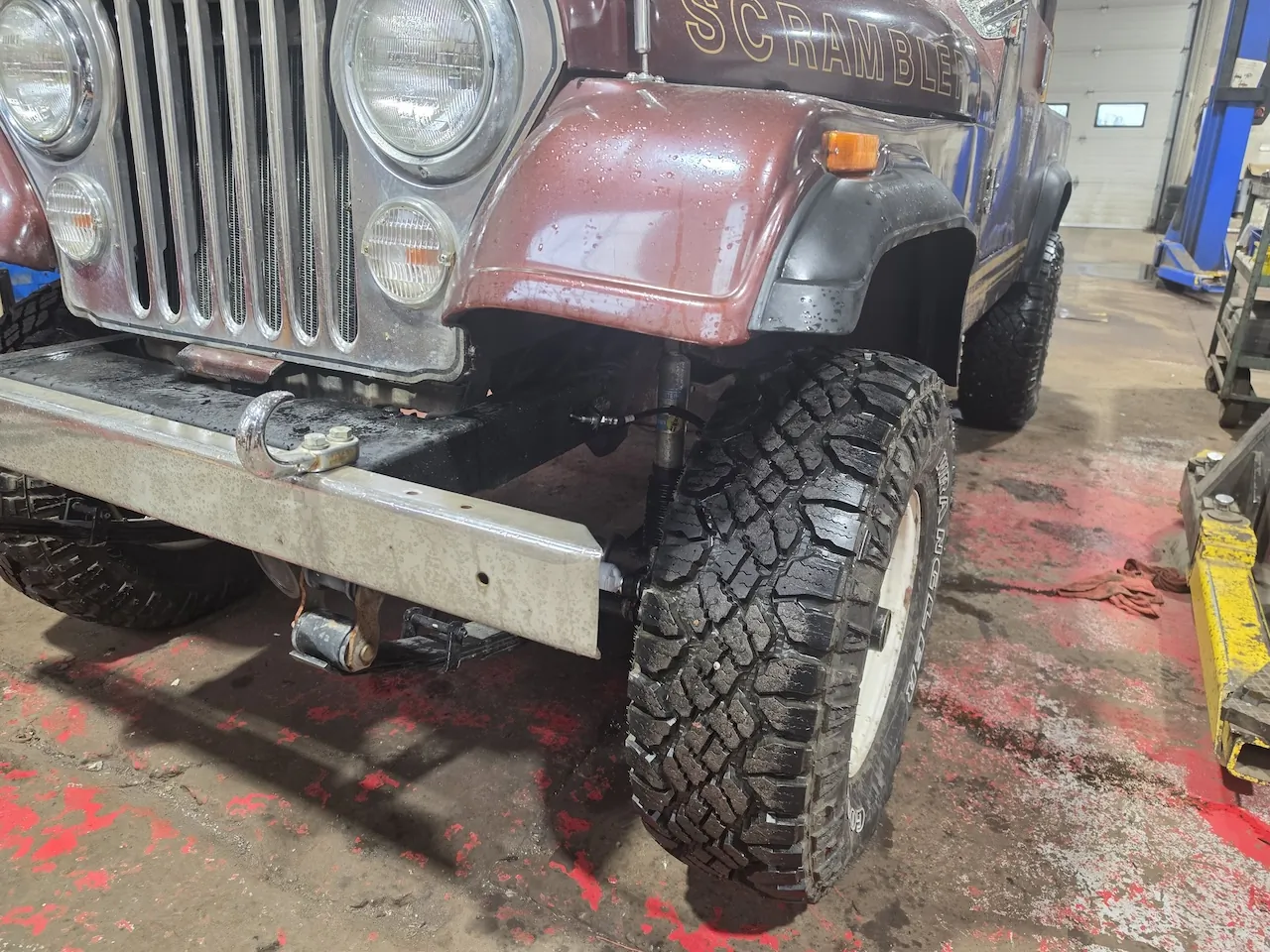 1981 CJ8 Scrambler Wide Track Axles custom build at E-MORTAL CUSTOMS