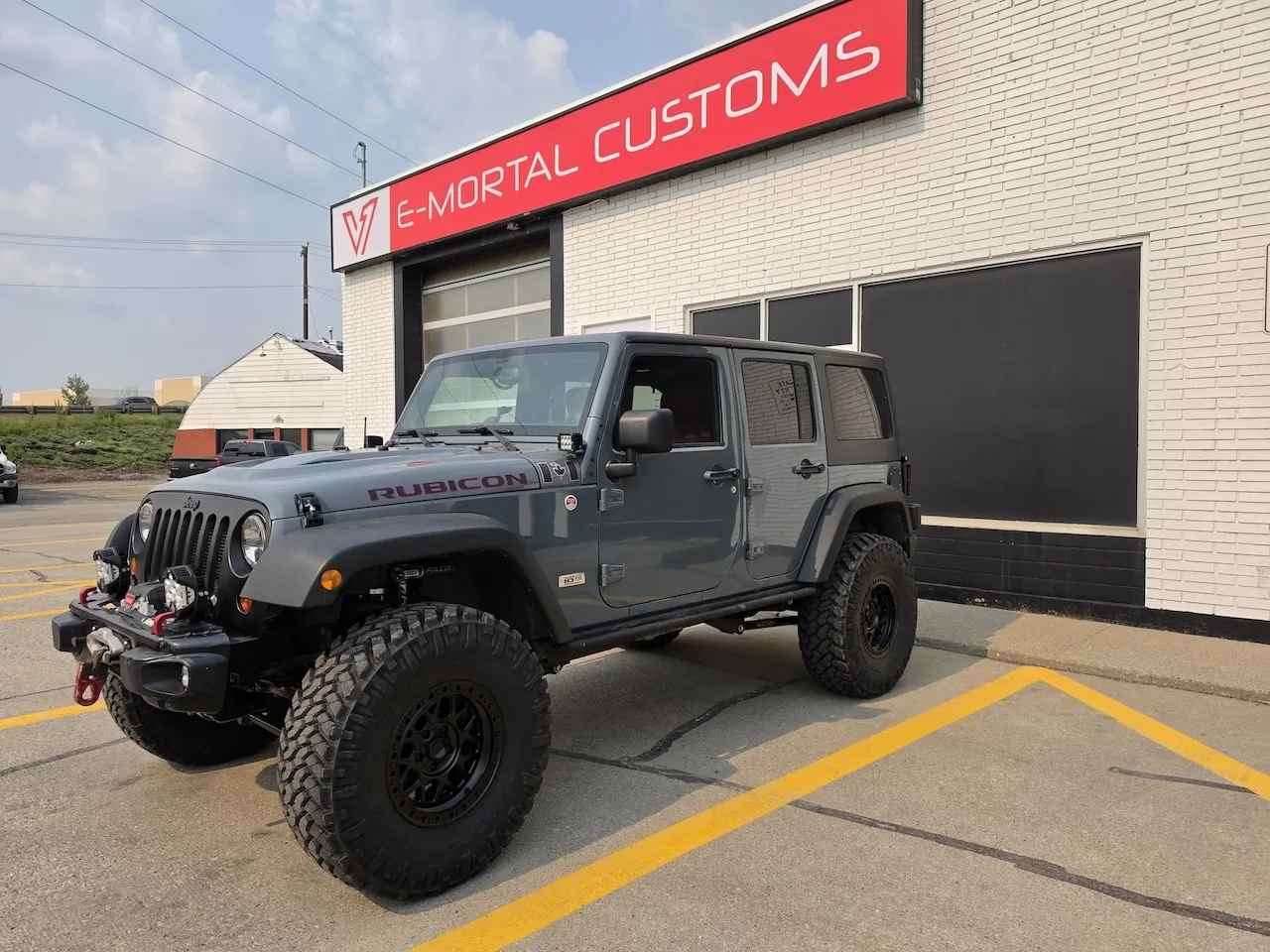 2013 Jeep Wrangler custom build at E-MORTAL CUSTOMS