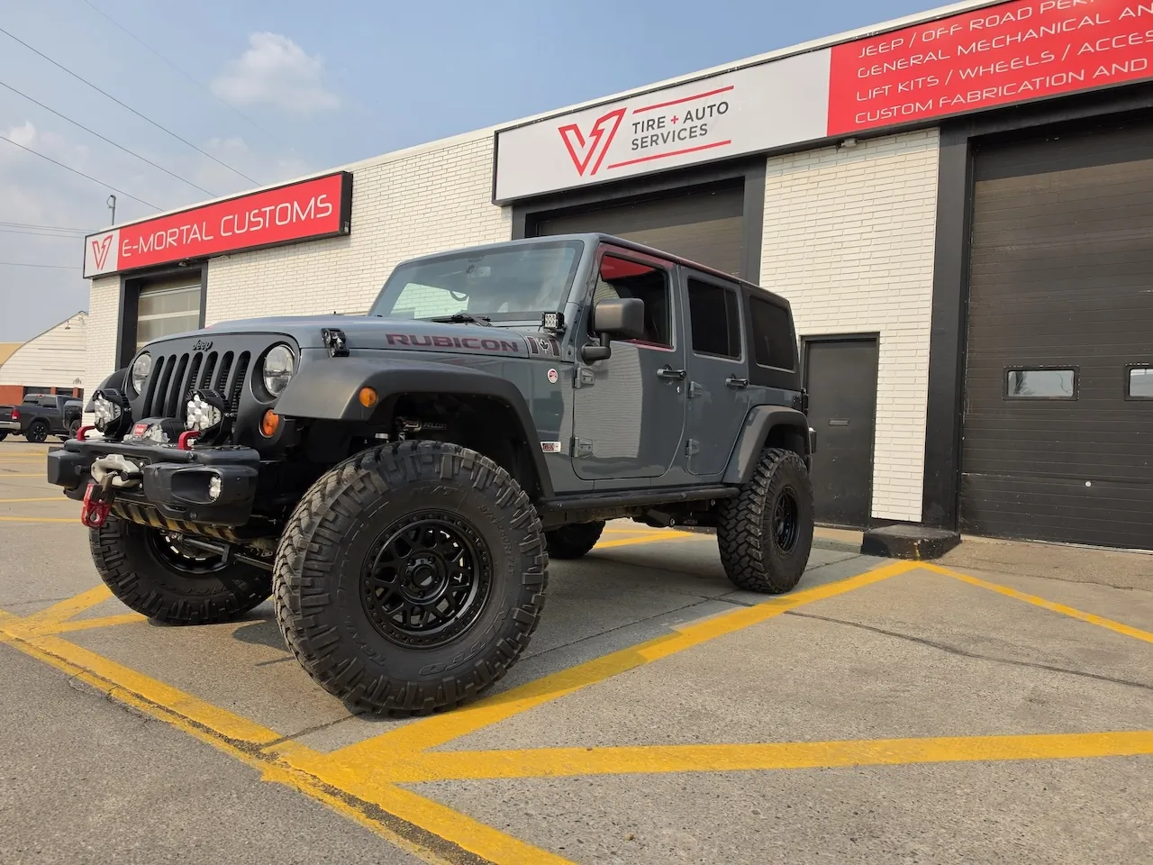 2013 Jeep Wrangler custom build at E-MORTAL CUSTOMS