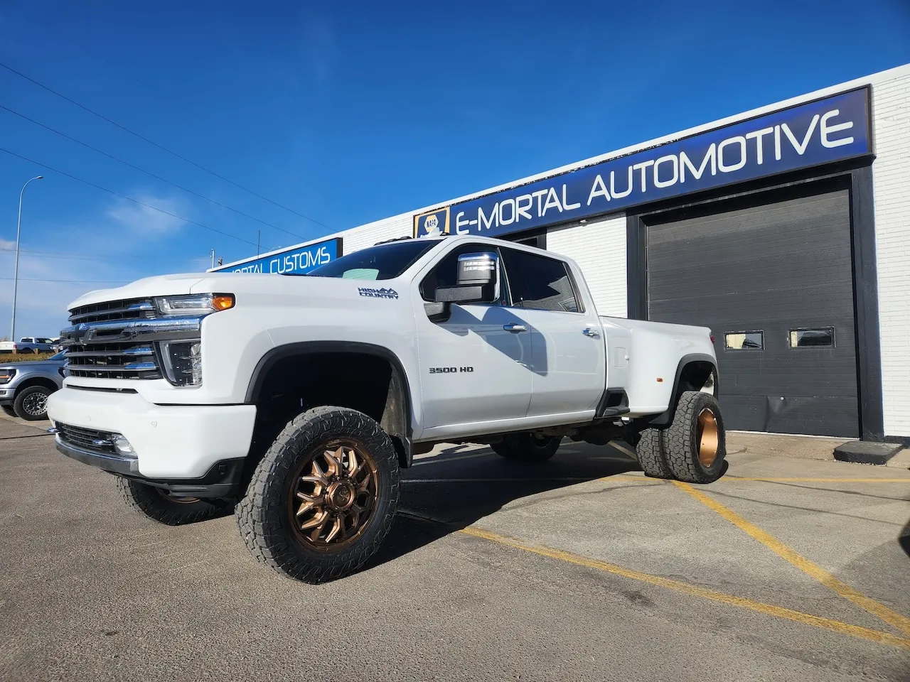 2022 Chevy Silvarado 3500 custom build at E-MORTAL CUSTOMS