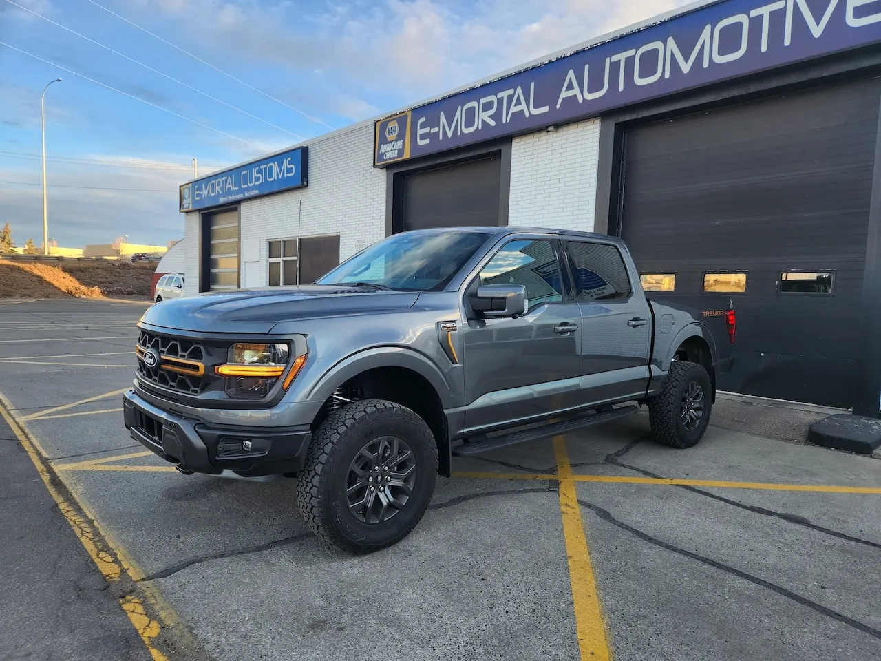 2025 F150 Tremor custom build at E-MORTAL CUSTOMS