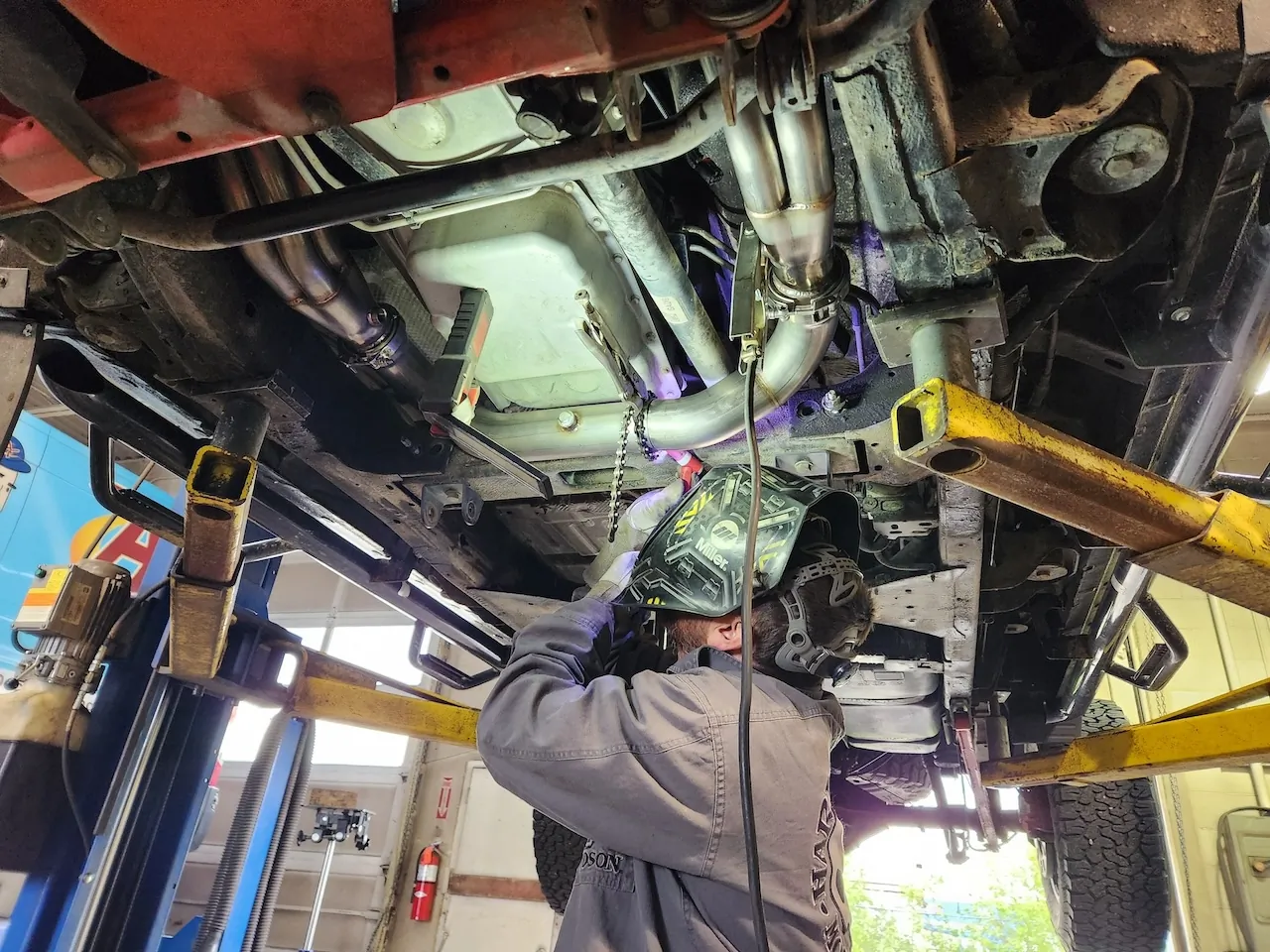 Stainless Steel Long Tube Headers custom build at E-MORTAL CUSTOMS
